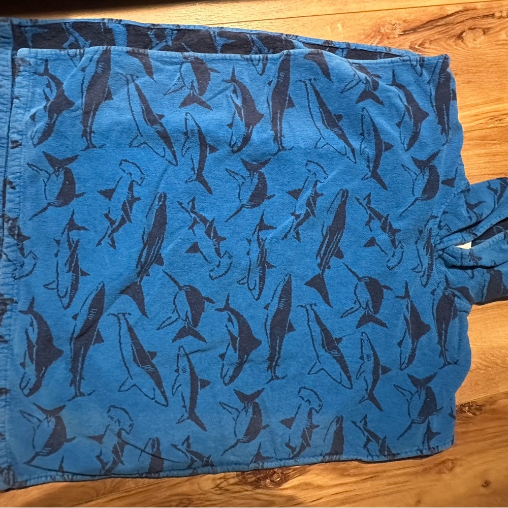 Mini Boden Navy and Light Blue Towel